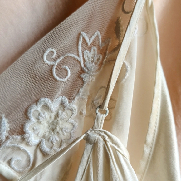 Victoria's Secret Sheer White Silk Top - Picture 7 of 9